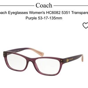 EUC Coach Women's Purple Eyeglasses-need your perscription lenses